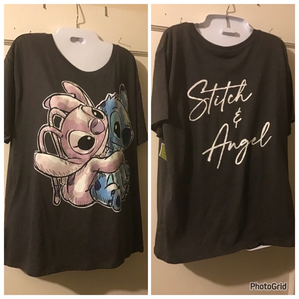 Disney Stitch XL gray tee NWT
